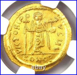 Byzantine Phocas AV Solidus Gold Coin 602-610 AD Certified NGC MS (UNC)