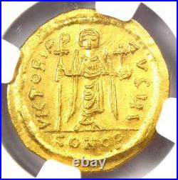 Byzantine Phocas AV Solidus Gold Coin 602-610 AD Certified NGC MS (UNC)
