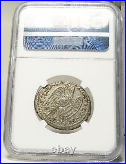 CARACALLA NGC Certified AU abt. Uncirculated Tetradrachm Eagle Roman Empire Coin
