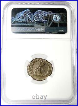 CARACALLA. NGC Certified Choice AU Mars Heroic Military Pose. Roman Empire Coin