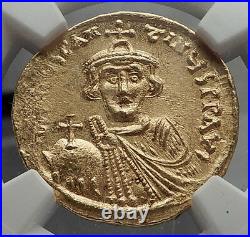 CONSTANS II Pagonatos 641AD Gold Solidus Byzantine NGC Certified MS Coin i58165