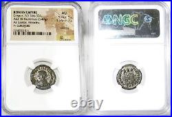 CRISPUS Rare in RIC. NGC Certified AU. Son of Constantine the Great Roman Coin