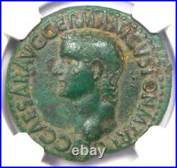 Caligula AE As Copper Roman Coin 37-41 AD Certified NGC VF (Very Fine)