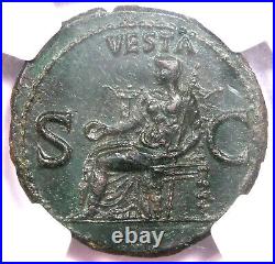 Caligula AE As Copper Roman Coin 37-41 AD Certified NGC XF (EF)
