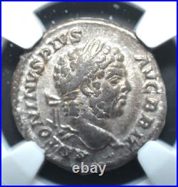 Caracalla, Ad 198 217, Ar Denarius, Ngc Certified -26