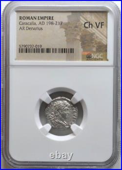 Caracalla, Ad 198 217, Ar Denarius, Ngc Certified, -38