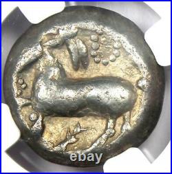Celts AR Tetradrachm Eselohr Zeus Horse Silver Coin 100 BC Certified NGC VF