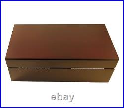 Certified Coin Wood Dark Mahogany Finish Fifty-Coin Storage/Display Box for C