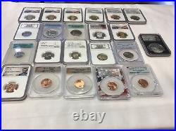 Certified coin collection 22 Different Coins