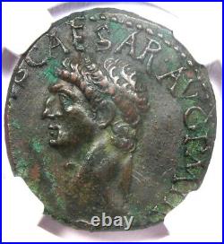 Claudius AE As Copper Roman Coin 41-54 AD Certified NGC XF (EF) Rare