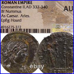 Constantine II Epfig Hoard RIC R5 EXTREMELY RARE! NGC Certified AU Coin Soldiers