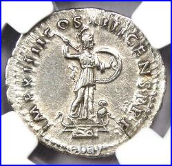 Domitian AR Denarius Silver Roman Coin 81-96 AD Certified NGC Choice XF (EF)