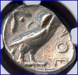 Egypt Athens Athena Owl AR Tetradrachm Silver Coin 5th-4th BC NGC Certified VF