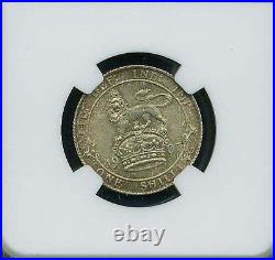 England Edward VII 1907 1 Shilling Silver Coin, Uncirculated, Certified Ngc Ms65