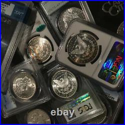 Estate Coin Lot US Morgan Silver Dollar? 1 PCGS or NGC Certified? O, S, P MS64