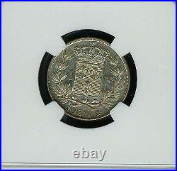 France Henri V Pretender 1831 Silver Franc Coin Mint State, Ngc Certified Ms65