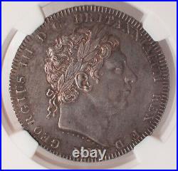 G. B George III One Crown 1819 LIX -km # 675-certified By Ngc Ms 62