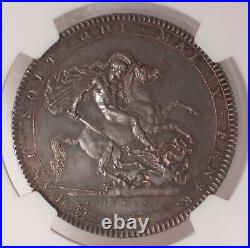 G. B George III One Crown 1819 LIX -km # 675-certified By Ngc Ms 62