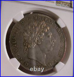 G. B George III One Crown 1819 LIX -km # 675-certified By Ngc Ms 62