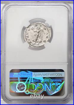 GORDIAN III Rare Antioch mint NGC Certified AU. Victory Roman Double Denarius