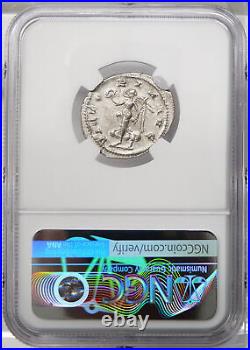 GORDIAN III Rare Antioch mint NGC Certified AU. Victory Roman Double Denarius