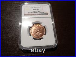 Gem Unc 1911 Canadian Cent NGC Certified-MS65RB