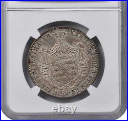 Germany Saxony Johann V 1859-f Taler/thaler Silver Coin, Ngc Certified Ms63
