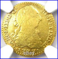 Gold 1779 Spain Charles III Escudo Gold Coin 1E Certified NGC VF Details