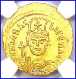Gold Heraclius AV Solidus Gold Coin 610-641 AD Certified NGC Choice AU