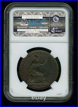 Great Britain Victoria 1854 Penny, Uncirculated, Certified Ngc Ms64-bn