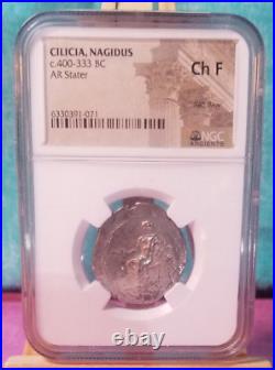 Greek Cilicia Nagidus AR Stater Coin 400-333 BC Certified NGC CHF