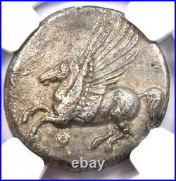 Greek Corinth AR Stater Pegasus & Athena Silver Coin 300 BC Certified NGC VF