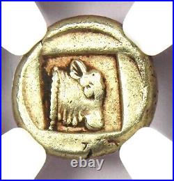 Greek Lesbos Mytilene EL Hecte Apollo Hekte Coin 454 BC Certified NGC XF (EF)