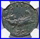 Hadrian 117-138 AD GALLEY TRIREME SHIP BOAT, Roman Empire AE As Coin NGC, Ch VF