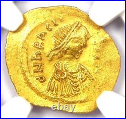 Heraclius Gold AV Tremissis Gold Byzantine Coin 610 AD Certified NGC Choice AU