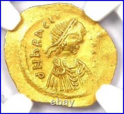 Heraclius Gold AV Tremissis Gold Byzantine Coin 610 AD Certified NGC Choice AU