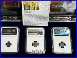 Holy ChristmasJudaea 3 Pc Dream Set NGC Certified Glass Top Display Case. X405