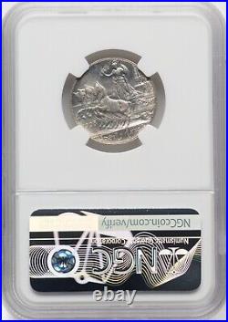 Italy Kingdom 1908-r 1 Lira Silver Coin, Gem Uncirculated, Ngc Certified Ms66