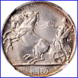 Italy Kingdom 1930-r 10 Lire Silver Coin Choice Uncirculated Certified Ncg Ms64