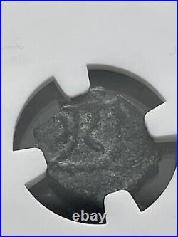 JUDAEA HEROD I AE Widow Mite 40-4 BC AE Table for bread in Temle NGC certified