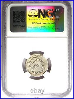 Julius Caesar AR Denarius Silver Ceres Coin 46 BC Certified NGC XF (EF)