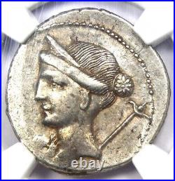 Julius Caesar AR Denarius Silver Venus Coin 46 BC Certified NGC Choice XF (EF)