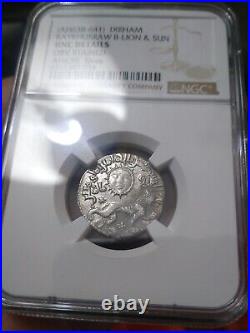 Kaykhusraw II AH639, Lion And Sun Silvas Silver DIRHAM N. G. C. CERTIFIED GRADED