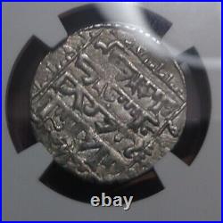 Kaykhusraw II AH639, Lion And Sun Silvas Silver DIRHAM N. G. C. CERTIFIED GRADED