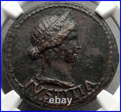 LIVIA Augustus Wife 22AD TIBERIUS Rome Ancient Roman Coin NGC Certified i66477