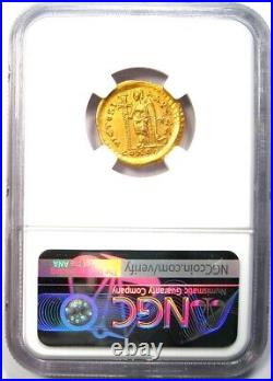 Leo I AV Solidus Gold Roman Coin 457-474 AD Certified NGC AU Rare