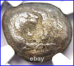 Lydia Kroisos Lion Bull AR Stater Silver Croesus Coin 561 BC. Certified NGC Fine