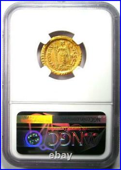 Marcian Gold AV Solidus Gold Roman Coin 450-457 AD Certified NGC MS (UNC)