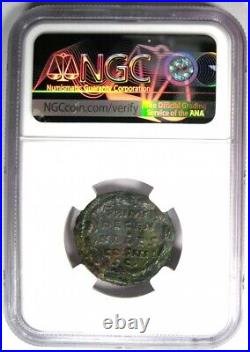 Marcus Aurelius AE Dupondius Copper Roman Coin 161 AD Certified NGC AU