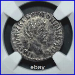 Marcus Aurelius, Ad 161-180, Ar Denarius, Ngc Certified, (235)